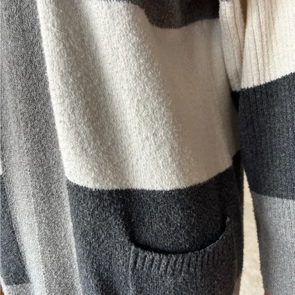 Colorblock Long Cardigan Sweater S - Picture 4 of 9